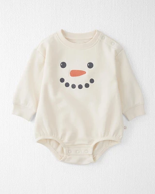 Baby Snowman Organic Cotton Bubble Bodysuit