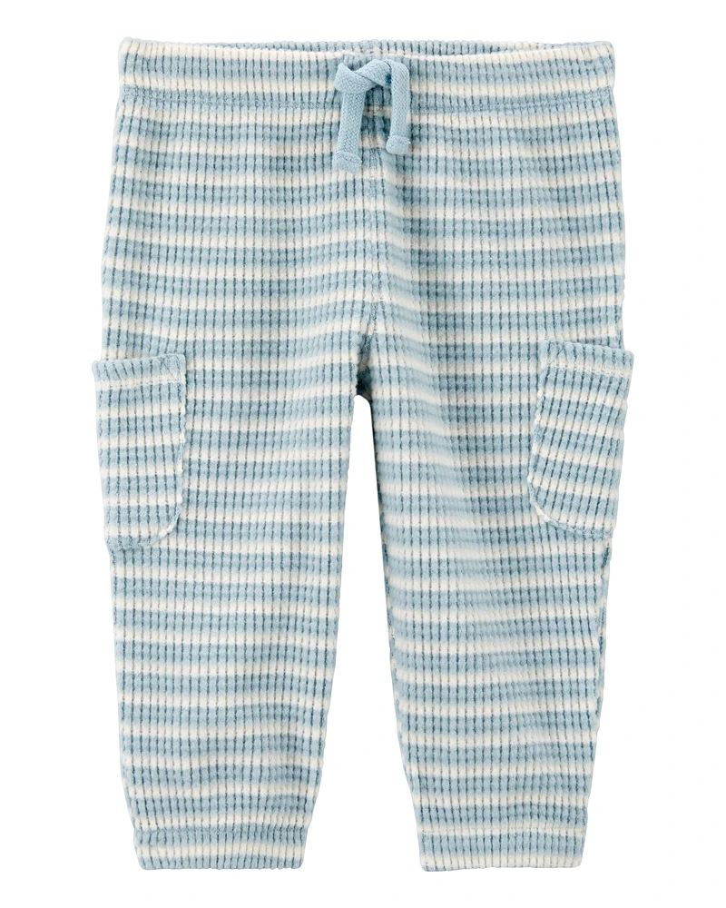 Baby Striped Pull-On Thermal Pants