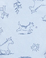 Baby 5-Pack Dog Short-Sleeve Cotton Bodysuits