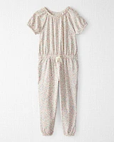 Toddler Organic Cotton Floral-Print Jumpsuit