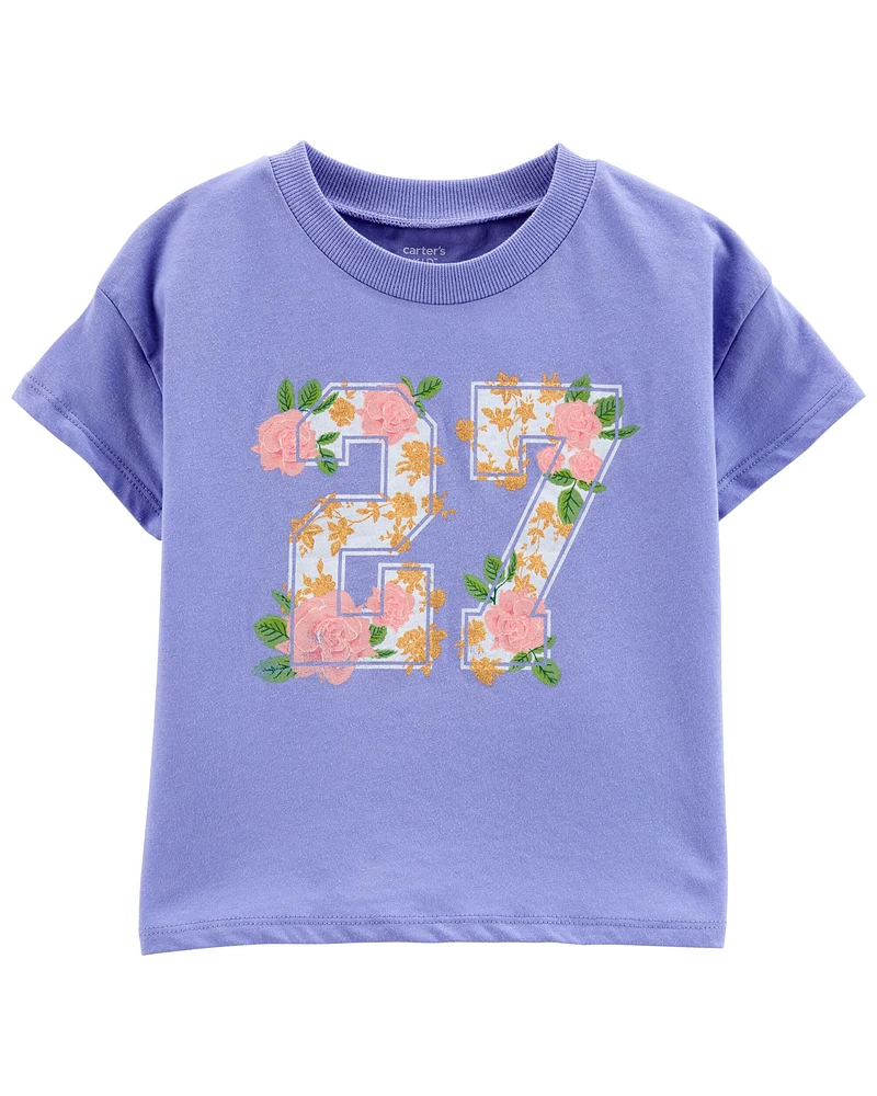 Kid Floral Crop Tee