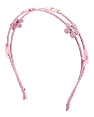 Toddler Floral Headband - Pink