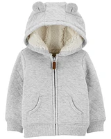 Sherpa-Lined Hooded Jacket