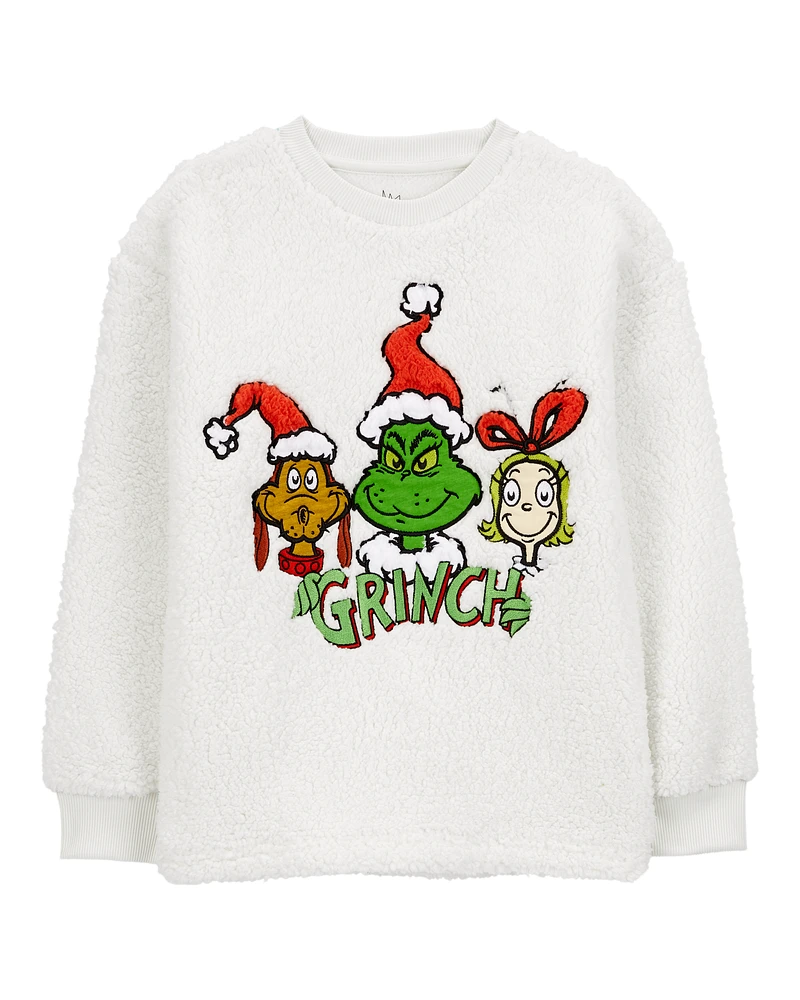 Toddler Grinch Fuzzy Pullover