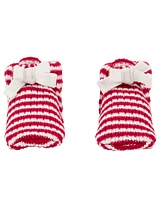 Baby Striped Crochet Booties