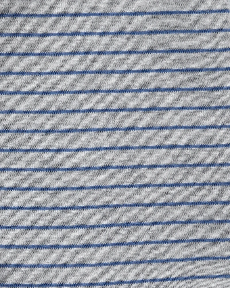 Baby Boy 3-Piece Striped Anchor Outfit Set - Blue