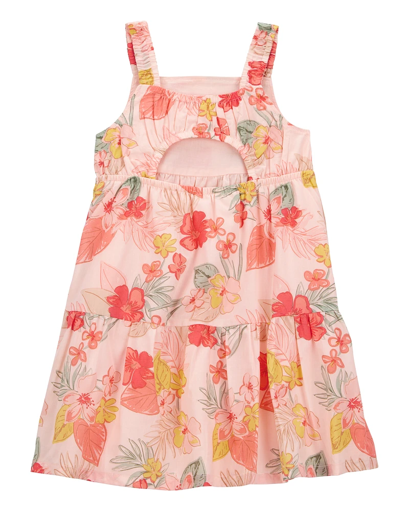Toddler Floral Tiered Dress