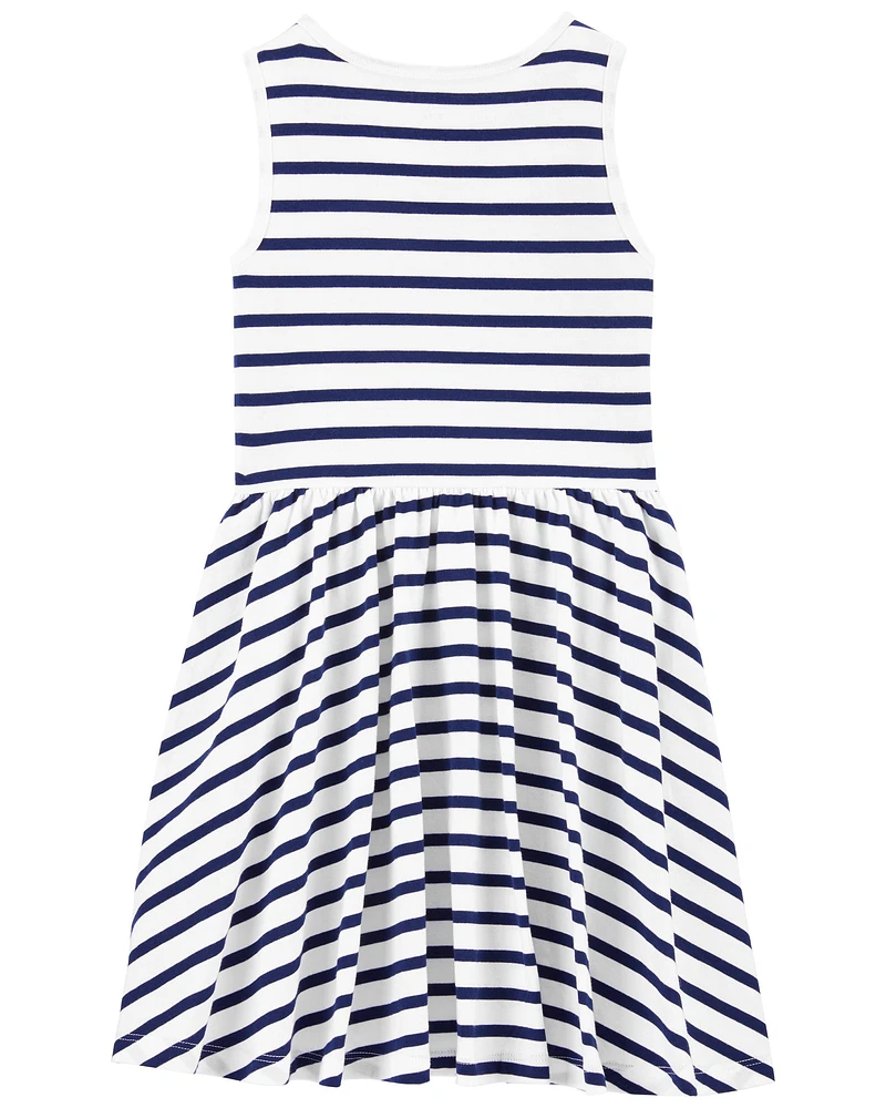 Striped Jersey Dress