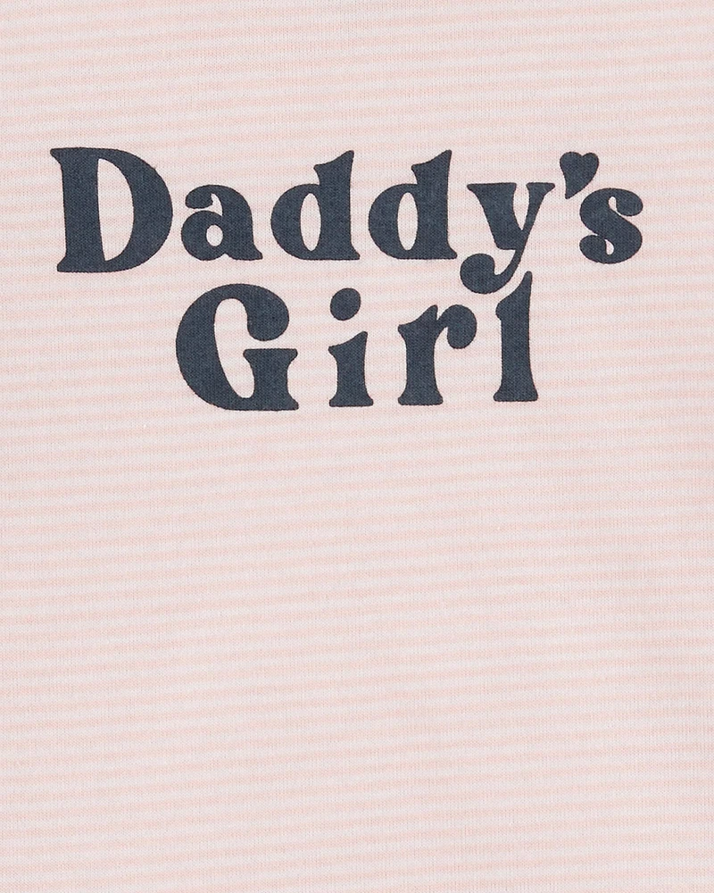 Baby Daddy's Girl Short-Sleeve Bodysuit - Pink