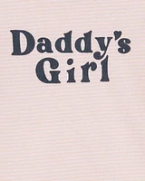 Baby Daddy's Girl Short-Sleeve Bodysuit - Pink