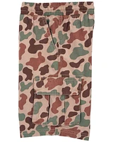 Kid Camo Pull-On Poplin Shorts