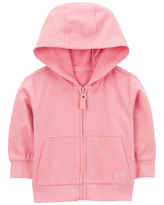 Zip-Front French Terry Hoodie