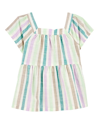 Baby Striped Short-Sleeve Fashion Top