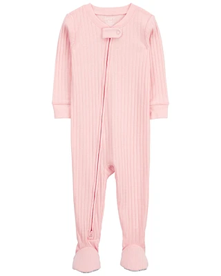 1-Piece Cotton Blend Footie Pyjamas
