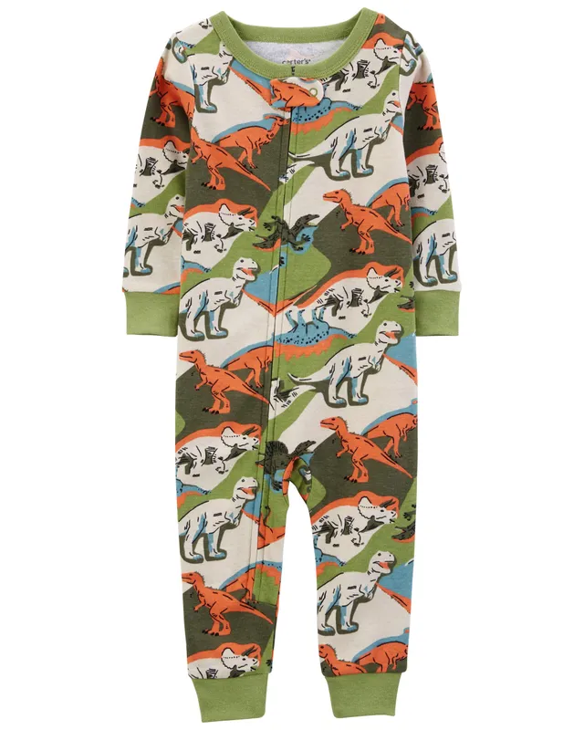 Carters Oshkosh 1-Piece Dinosaur Fleece Footless Pyjamas