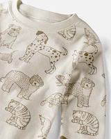 Toddler Pet Print Organic Cotton 2-Piece Pyjamas