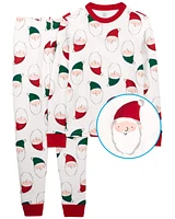 Adult 2-Piece Santa 100% Snug Fit Cotton Pyjamas