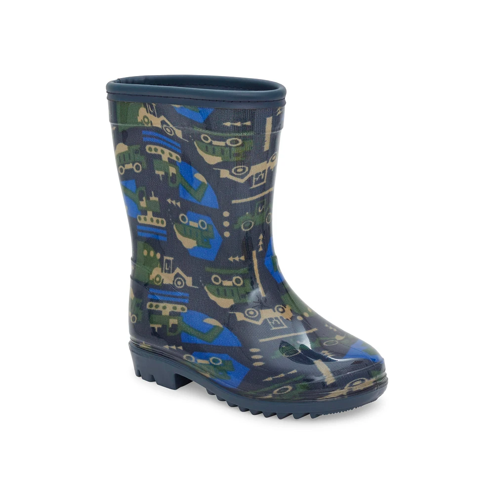 Construction Print Rain Boots