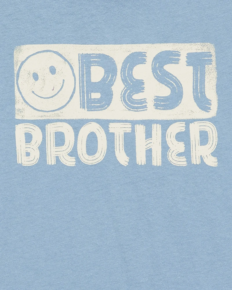 Kid Best Brother Short-Sleeve Graphic Tee - Blue