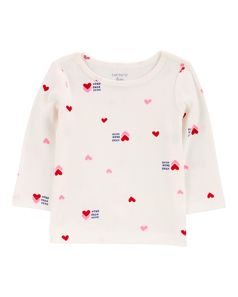 Baby 3-Piece Heart Print Jumper & Tights Set