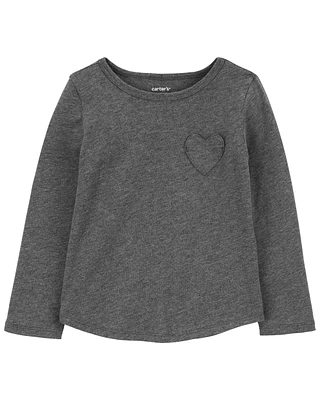 Heart Long-Sleeve Jersey Tee