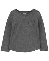 Heart Long-Sleeve Jersey Tee