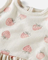 Baby 2-Piece Strawberry-Print Set Made With Organic Cotton