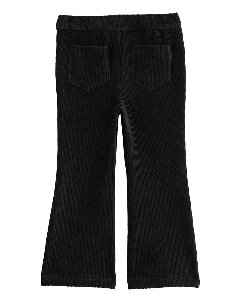 Toddler Pull-On Velour Flare Pants