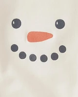 Baby Snowman Organic Cotton Bubble Bodysuit