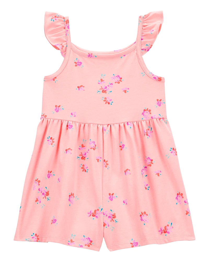 Toddler Floral Print Romper