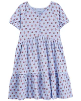 Kid Floral Crinkle Jersey Dress