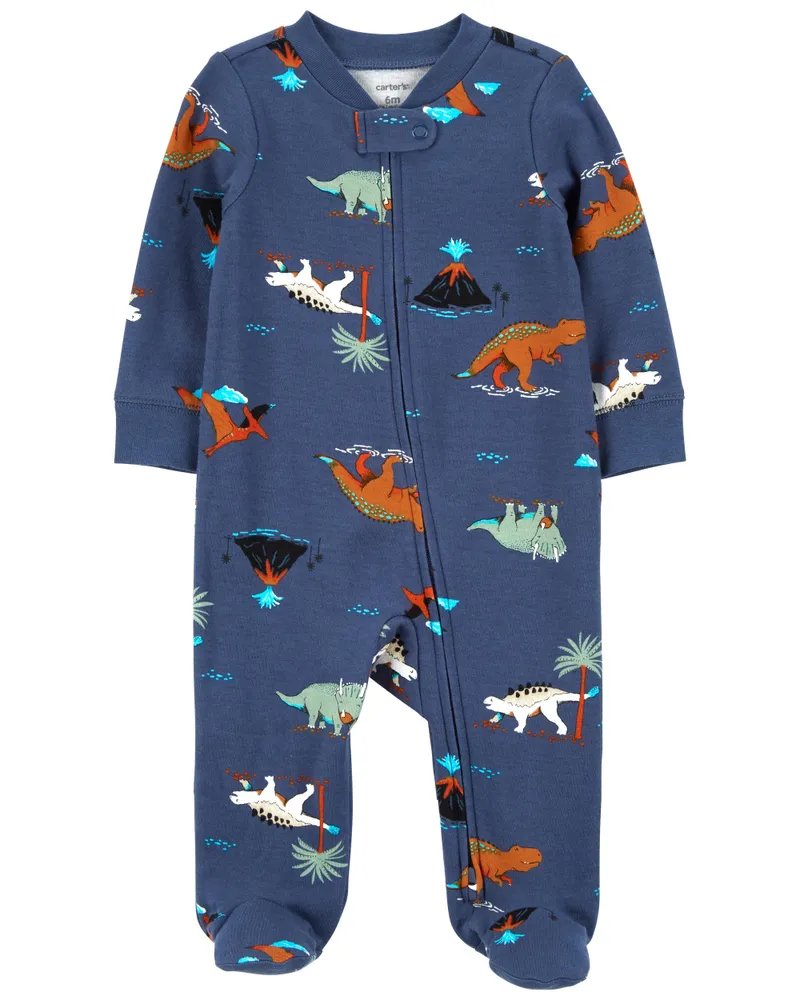 Toddler Boy Carter's Fleece Dinosaur Footless Pajamas