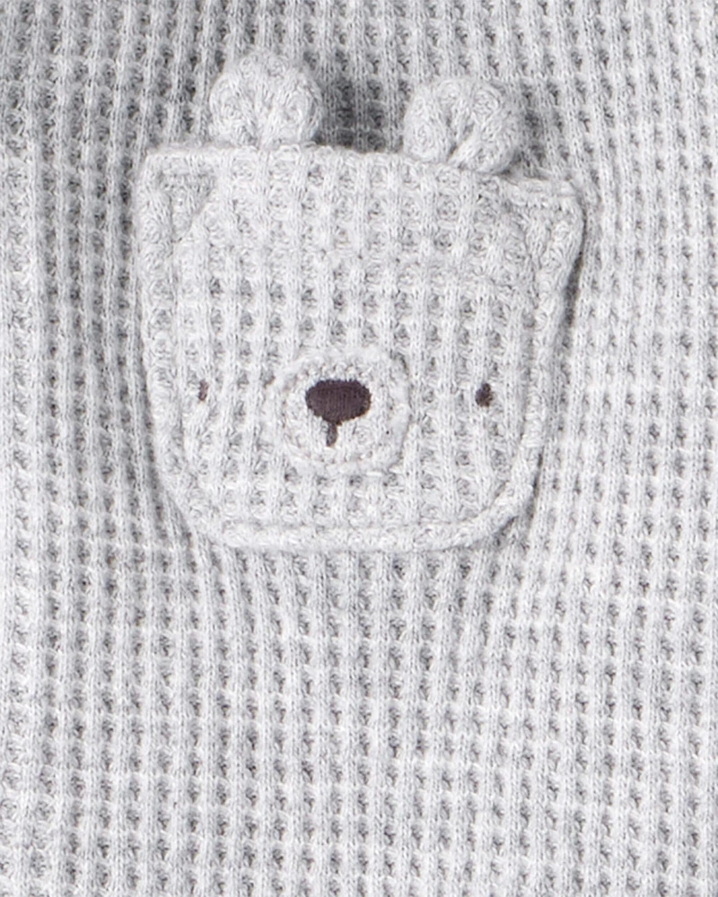 Baby 3-Piece Thermal Bear Little Cardigan Set