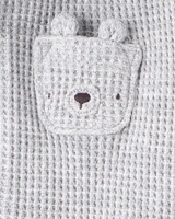 Baby 3-Piece Thermal Bear Little Cardigan Set