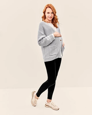 Adult Women's Maternity Oversized Essential Cardigan