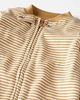 Baby Organic Cotton Rib Sleeper Pyjamas Stripes