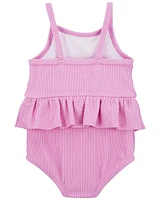 Baby 1-Piece Ruffle Swimsuit