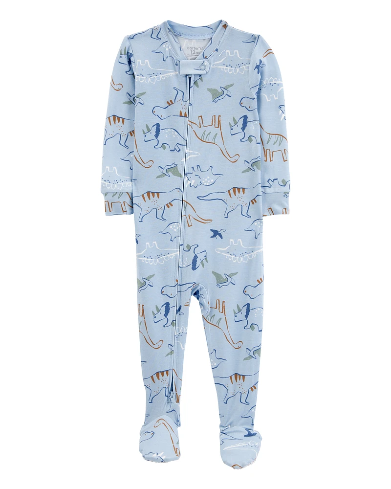 Toddler Dinosaur 1-Piece PurelySoft Footie Pyjamas