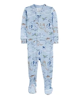 Toddler Dinosaur 1-Piece PurelySoft Footie Pyjamas