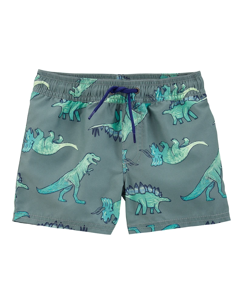Toddler 2-Piece Dinosaur and Sharks Rashguard & Swim Trunk Set