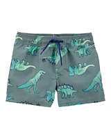 Toddler 2-Piece Dinosaur and Sharks Rashguard & Swim Trunk Set