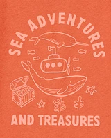 Toddler Sea Adventures Short-Sleeve Graphic Tee - Orange