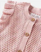 Baby Organic Cotton Crotchet Knit Romper