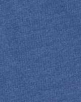 Kid Pull-On Knit Cargo Shorts - Blue
