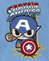 Toddler Marvel™ Captain America Short-Sleeve Graphic Tee - Blue