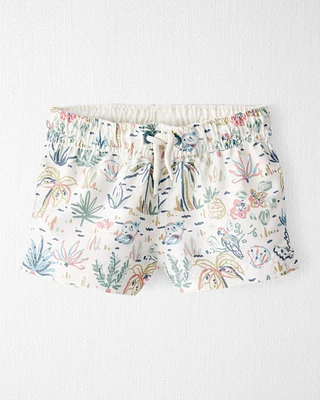 Baby Recycled Tropical-Print Swim Trunks