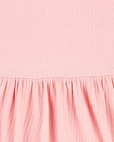 Baby Solid Bodysuit Dress - Pink