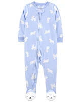 Baby 1-Piece Poodle Fleece Footie Pyjamas