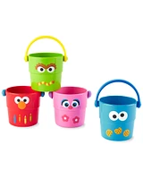 Sesame Street Stack & Pour Bath Buckets