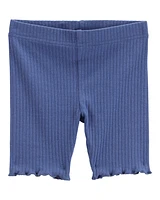 Toddler Ribbed Bike Shorts